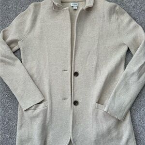 J. Crew Women's Tan sweater blazer